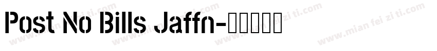 Post No Bills Jaffn字体转换